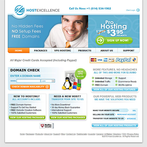 HostExcellence Screenshot